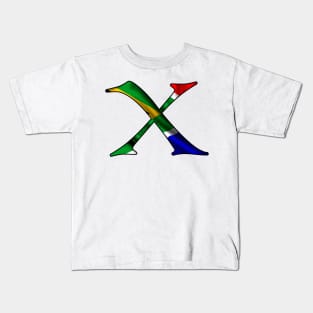 South Africa South African flag X Kids T-Shirt